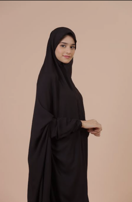 PLAIN BLACK NAMAZ CHADAR