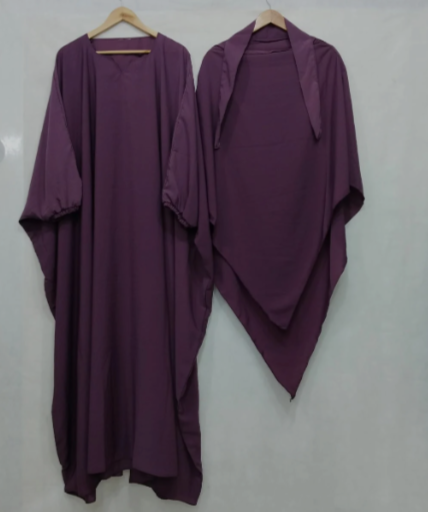 (ABAYA+KHIMAR) PURPLE