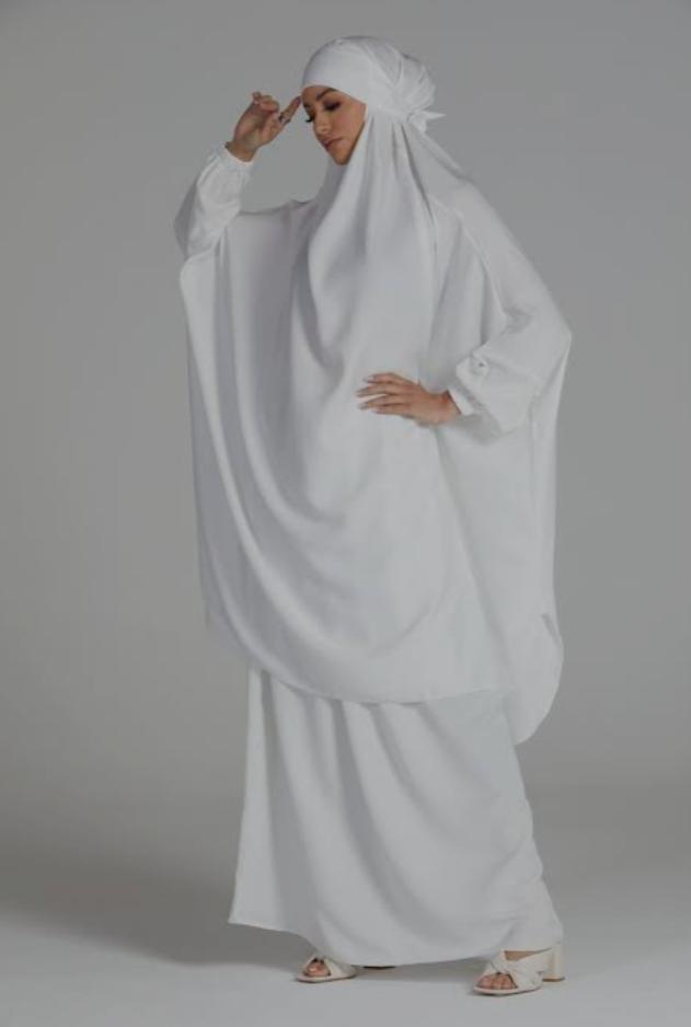 3-PIECE JILBAB SET WHITE