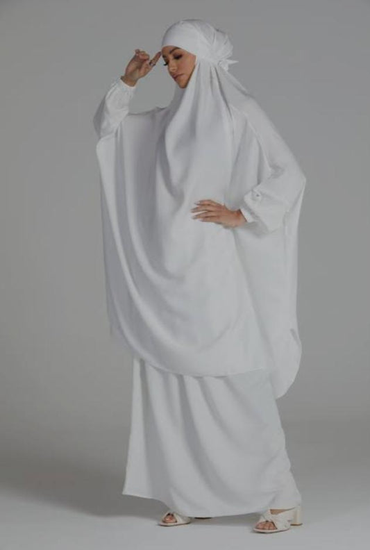 3-PIECE JILBAB SET WHITE